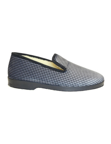 Pantoufle leta gris negro caucho suela 2