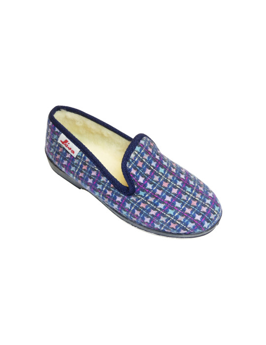 PANTOUFLE JEVA FEMME SEMELLE CAOUTCHOUC
